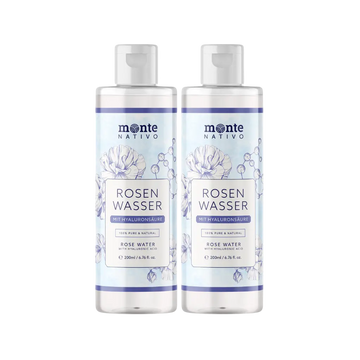 Rosenwasser mit Hyaluronsäure (2 x 200 ml)