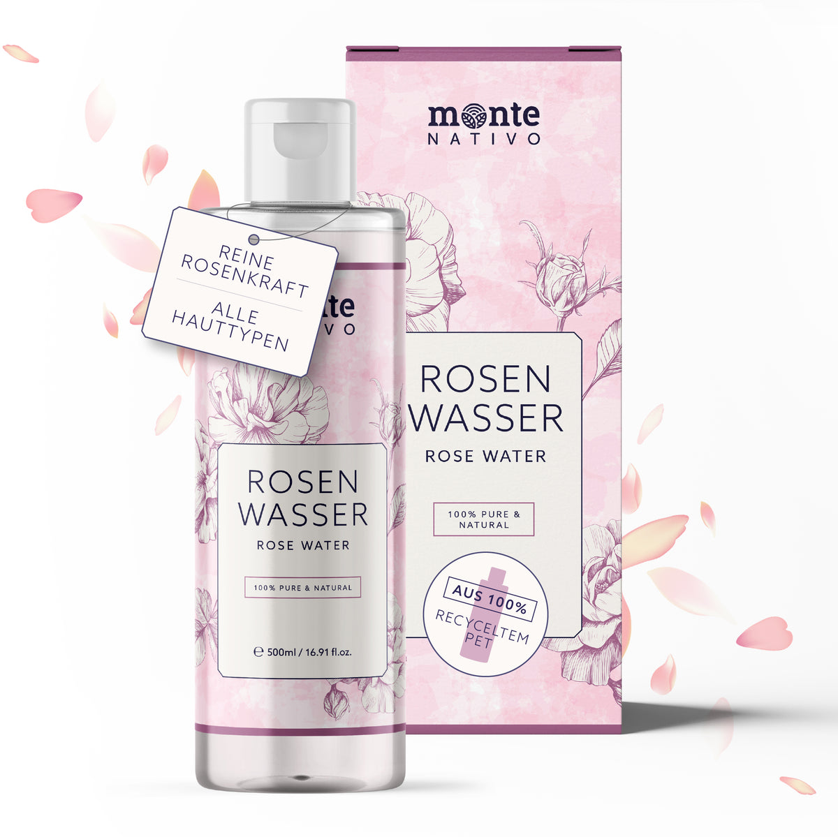 Rosenwasser für schöne Haut (500 ml)