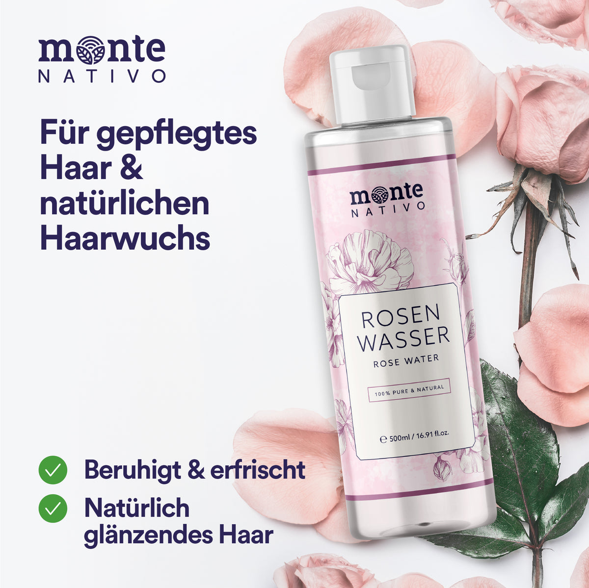 Rosenwasser für schöne Haut (500 ml)