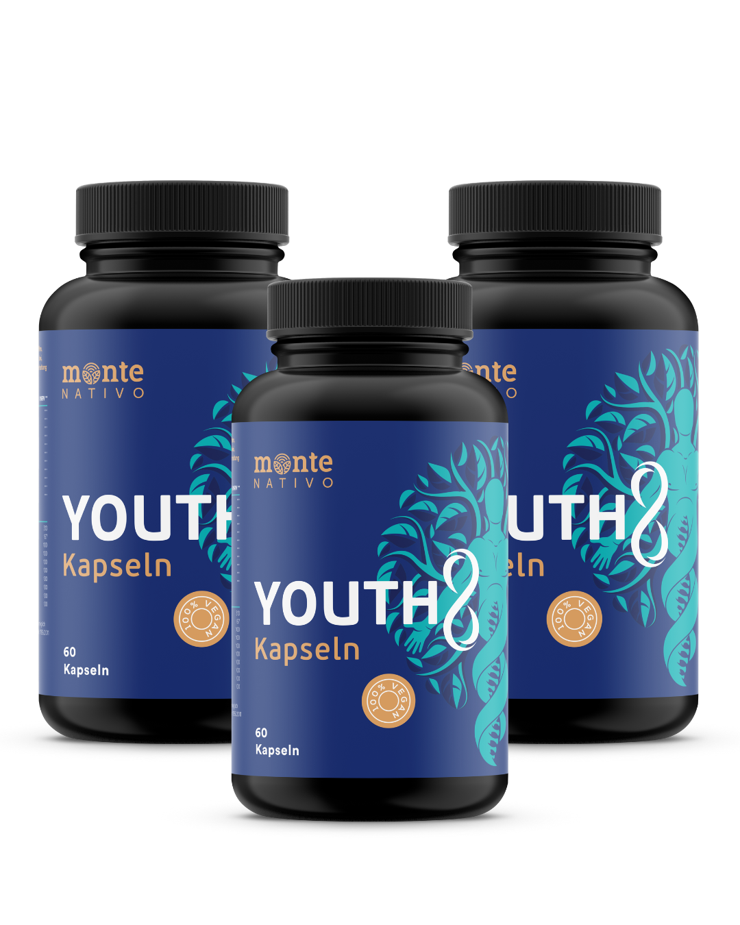 Youth-8-Kapseln mit 8 aktiven Wirkstoffen